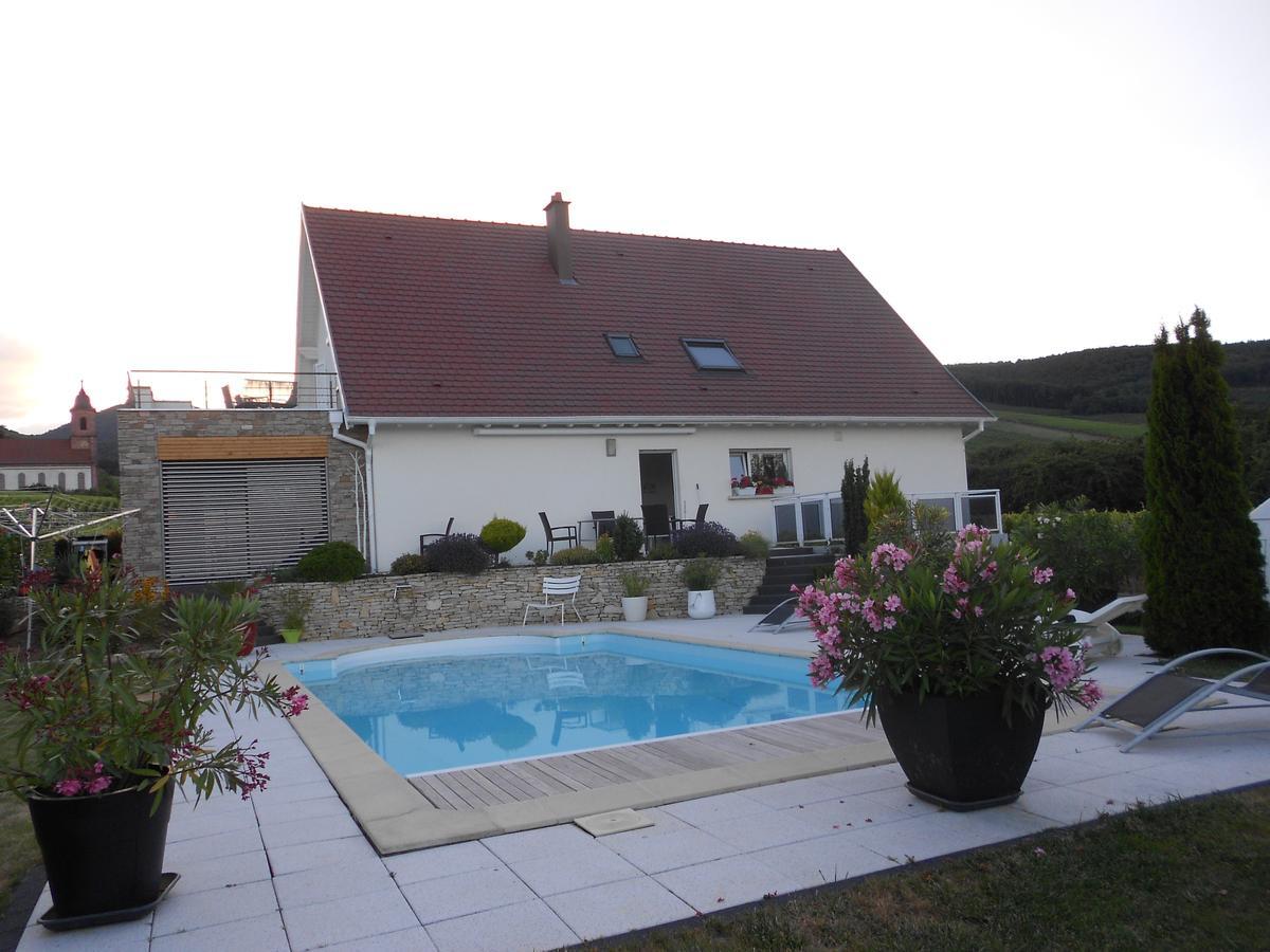 Au Coeur Du Vignoble Bed and Breakfast Orschwiller Exteriör bild